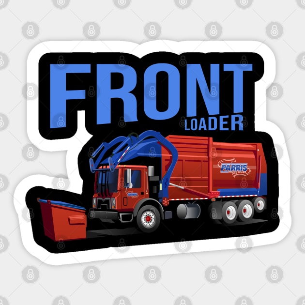 Front Loader Garbage Truck Parris Truck Sales Sticker by GarbageTrucksRule